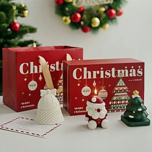 New Arrival Decorative Christmas Candles Scented Candles with Tote Bag for Xmas Home Decoration