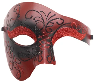 High Quality Halloween Venice Masquerade Half Face Mask Half Illusion Painted Party Decoration for Events & Celebrations