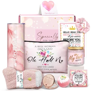 Women Get Well Soon Gift Tumbler Scented Candle Bath Gift Set for Business Mother's Day Valentine's Day Christmas Friends