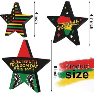 Customized American Independence Day Party Wall Decorations National Day Flag Festive Atmosphere Wooden Crafts Digital Printing