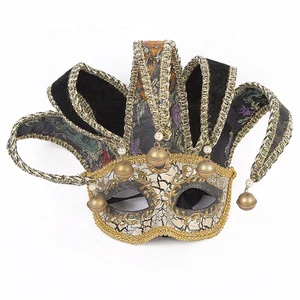 For Men and Women Half Face Hard Plastic Venetian Carnival Commedia Dell'Arte Masks-Durable Eco-Friendly Customizable
