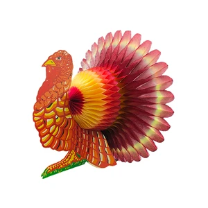 Thanksgiving & Halloween Tissue Paper Centerpiece Decorations 33CM Height CE-7301