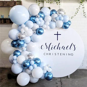 Balloon Chain Set Graduation Adult Birthday Wedding Scene Atmosphere Props Blue Ballons Party Decorations
