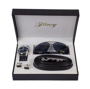 Custom Practical Business Men's Gift Set Belt Watch Sunglasses Cufflinks Christmas and Valentine's Day Gift GS03