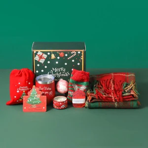 2026 Christmas Souvenir Sets Scented Candle All Natural Bath Body Spa Corporate Anniversary Customized Insulated Cup Gifts Set