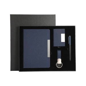 Cross-border High-end Business Gift Set Customized Enterprise PU Leather A5 Notepad Father's Day Thanksgiving Valentine's Day