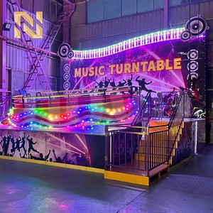 Nova Rides Amusement Park Carnival Fairground Crazy Dancing Turntable Rides Adult 24 Seat Disco Tagada Ride For Sale