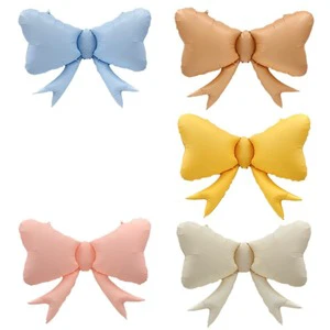 New Large Macaron Bow Aluminum Film Balloon Children's Birthday Adult Party Decoration Outdoor