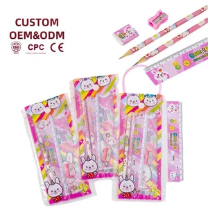 ZONGMAO School Stationery Set Of 5 For Children's Birthday & Season Gifts-Customizable Colors & Logo MOQ 600