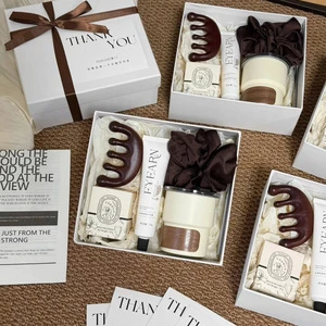 LANJO Free Style Scented Candle Set with Custom Logo Silk Screen Printing Handmade in Recycled Paper Box Perfect Mother's Day Gift