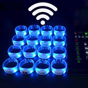 Concert Party Sound Activated Rhythm Glowing Pulsera LED Wristband Event DMX Remote Control Light Up LED Bracelet For Concert