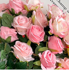 Artificial Flower Real Touch Rose for Wedding Decor DIY Material Home Decoration Flower Gift for Valentine's Day