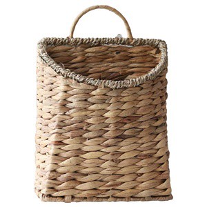 Woven Hanging Basket Water Hyacinth Wicker Handmade for Garden Farmhouse Home Decor
