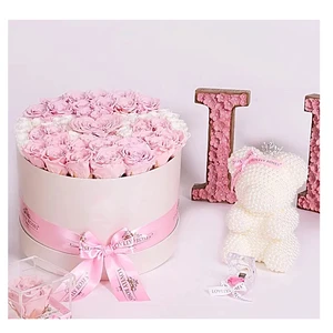 Hot Sales New Products Natural Valentine's Day Assorted Preserved Flowers Rose Gift Box New Product Ideas Natural