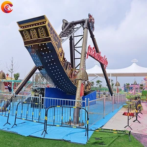 Amusement Park Ride Family Game Fiberglass Material Swing Boat Galleon Pirate Ship For Sale