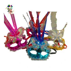 Ladies Venetian Dance Mardi Gras Party Led Masquerade Masks HPC-0477
