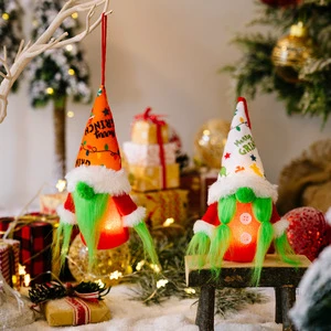New Product Santa-Shaped Christmas Decoration Pendant Light Small Faceless Dwarf Doll Toy for Party Decorations