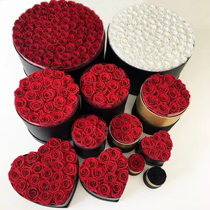2025 New Product Valentine's Day Ideas Gift 100 Forever Rose Custom Logo Floral Fleur Immortal Flower Eternal Best Quality