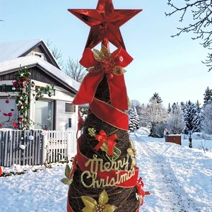 High Quality Eco-Friendly Christmas Ornaments Set with LED Lights for Indoor Tree and Home Decor