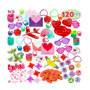 120PCS Valentine's Day Toys Gift Party Favor Toys Assortment For Girl