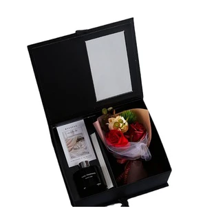 Hot Sell Happy Valentine's Day 120ml Aromatherapy Soap Rose Present Women Festival&Party Supplies Birthday Gift Box Set