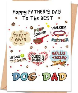 Fathers Day Card Funny Fathers Day Cards Gifts Decorations for Dad From Kids Happy Father Day Cards Gifts Ideas with Envelope