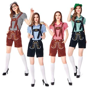 Wholesale Sexy Bavarian Beer Festival Adult Women Oktoberfest Costume TRAD-006