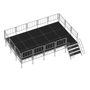 Wedding Hall Stage And Dance Floor Led Disco Square Glass Stage Platform For Wedding Floor Decoration