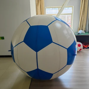 Customized Size Waterproof Oxford/PVC Giant Soccer Ball Design Inflatable Floating Football Balloon For Advertising