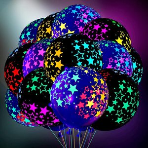 12 Inch 2.8g Fluorescent Neon Balloon Latex Transparent Fluorescent Dot Balloon Glow In The Dark Dot Wedding Party Decoration
