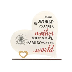 Spot Mother's Day Wooden Gift Creative Office Decoration Object Desktop Mother's Day Decoration