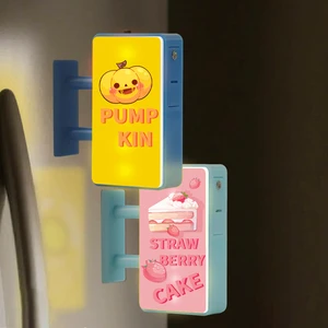 Custom Magnetic Mini Fridge Sticker Light Box Custom Logo Led Magnetic Fridge Sticker Personalized Gift