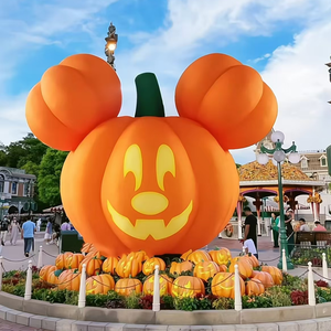 Customizable Giant Halloween Pumpkin Inflatable for Home Decor Halloween Parties and Outdoor Events