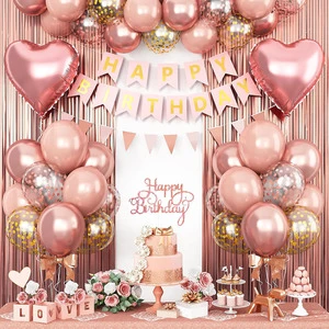 Factory Customizable Birthday Party Balloon Set OEM/ODM Accepted Black Gold/Navy Blue Party Supplies