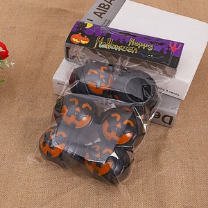 Halloween Plastic Smiling-Face Pumpkin Bucket Indoor Venue Decor Spooky Lighting Fixtures Available Now
