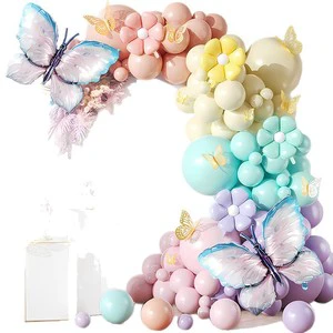 Advanced Sense Scene Supplies Cross-Border Opening Arch Balloon Chain Elegant Birthday Balloon Arrangement Decoration for Party