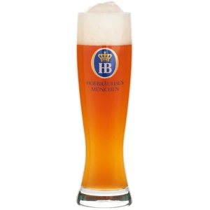 Hofbraeuhaus Muenchen Classic High Quality Reusable Glass 0,5 L Oktoberfest German Wheat Beer Festival Glass Original HB Logo