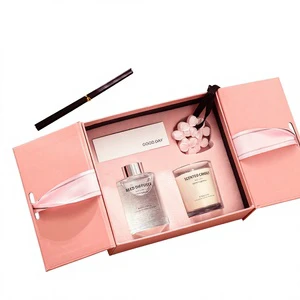 Premium Handmade Soy Wax Cherry Blossom Scented Candle Cup-shaped Gift Box Decorative Fragrance Set Bridal Shower Housewarming