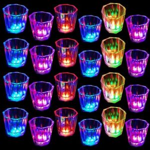 DAMAI Light up Shot Glasses Set Led Shot Cups for Adults Party Favors Glow in the Dark Party Supplies for Birthday Night Club
