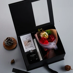 Hot Sell Happy Valentine's Day 120ml Aromatherapy and Soap Rose Present for Women Festival&Party Supplies Birthday Gift Box Set
