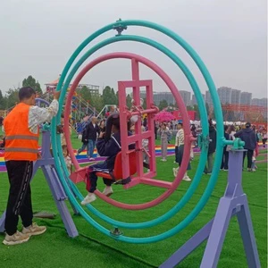Portable Human Gyroscope Ride For Outdoor Theme Parks Adventure Parks And Traveling Carnival Events Available For Sale