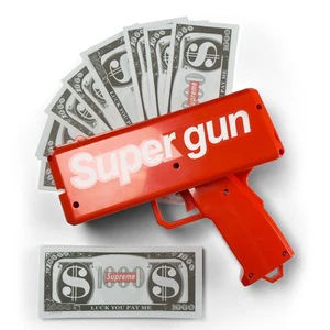 New Arrival Plastic Durable Electronic Money Gun Kids Adults Banknotes Fashion Toy Club Bar Holiday Wedding Birthday Party