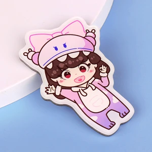 High Quality Popular Cartoon Acrylic Drop Glue Magnet For Home Refrigerator Decoration Plastic Magnet