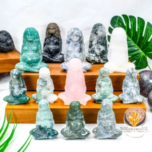 High Quality Mother's Day Crystal Crafts Natural Crystal Quartz Goddess Statues Pregnant Goddess Mother of the Earth for Gift