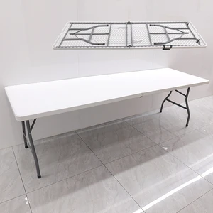 Durable White Plastic Folding Table And Chairs For Parties Weddings Events Hotels Hospitals-New Product