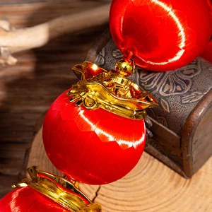 Exquisite Daoge Hot Stamping Lantern String Hanging Decoration Chinese New Year Home Decor Gift Festival Festive Supplies