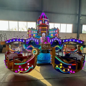 Wholesale Price Funfair Kiddie Carnival Rides Rotary Mini Flying Boats Kids Park Venice Boat Ride for Sale