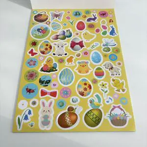Holiday Reusable Easter Sticker Book DIY Accessories for Kids Holiday Party Supplies