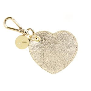 Custom Logo PU Leather Heart Shape Keychain for Mother's Day Gift Valentine's Day