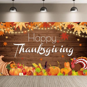 JUXINDA Thanksgiving Photo Booth Backdrop Harvest Theme, 